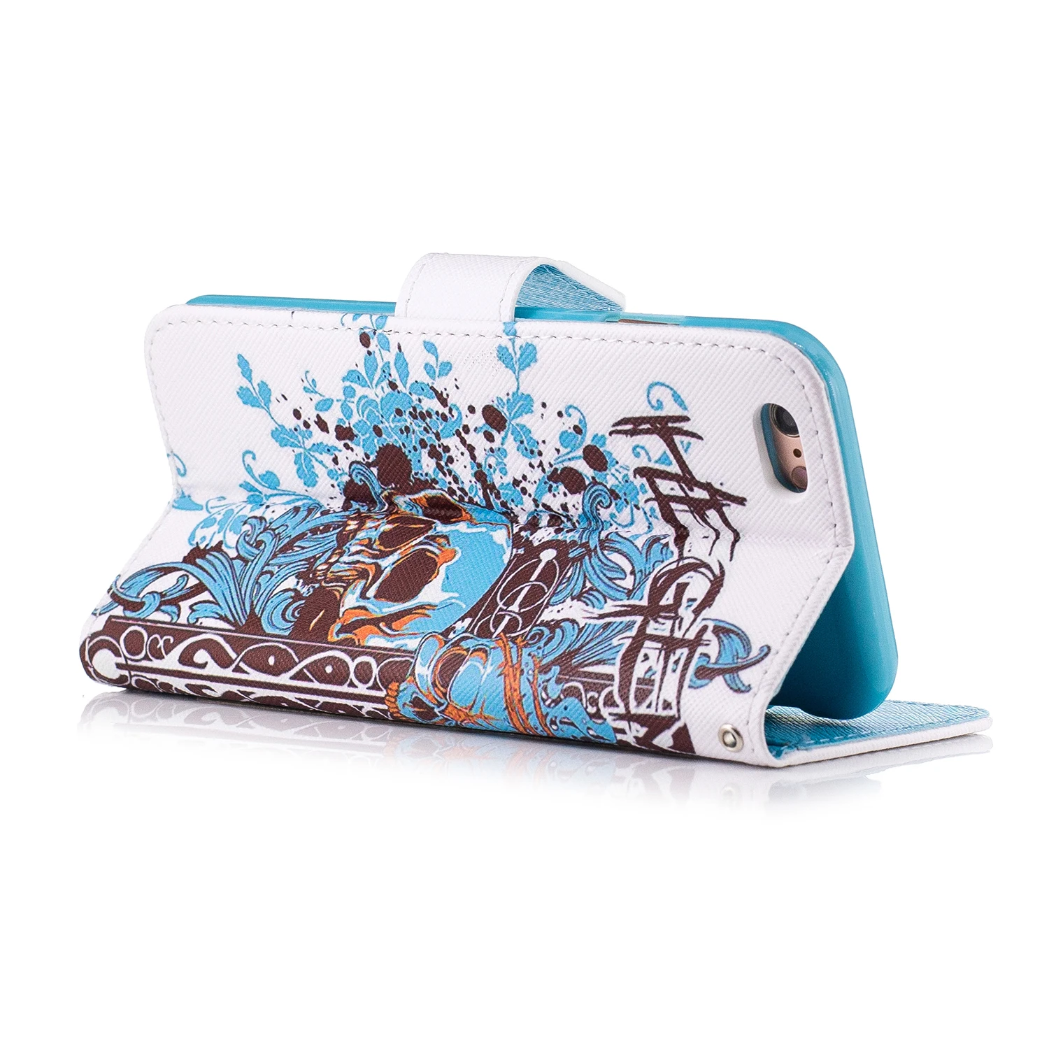 Кожаный чехол для телефона кошелек iPhone 5 5S SE 6 6S 7 8 Plus X XS Max XR 11 Pro цветы откидная