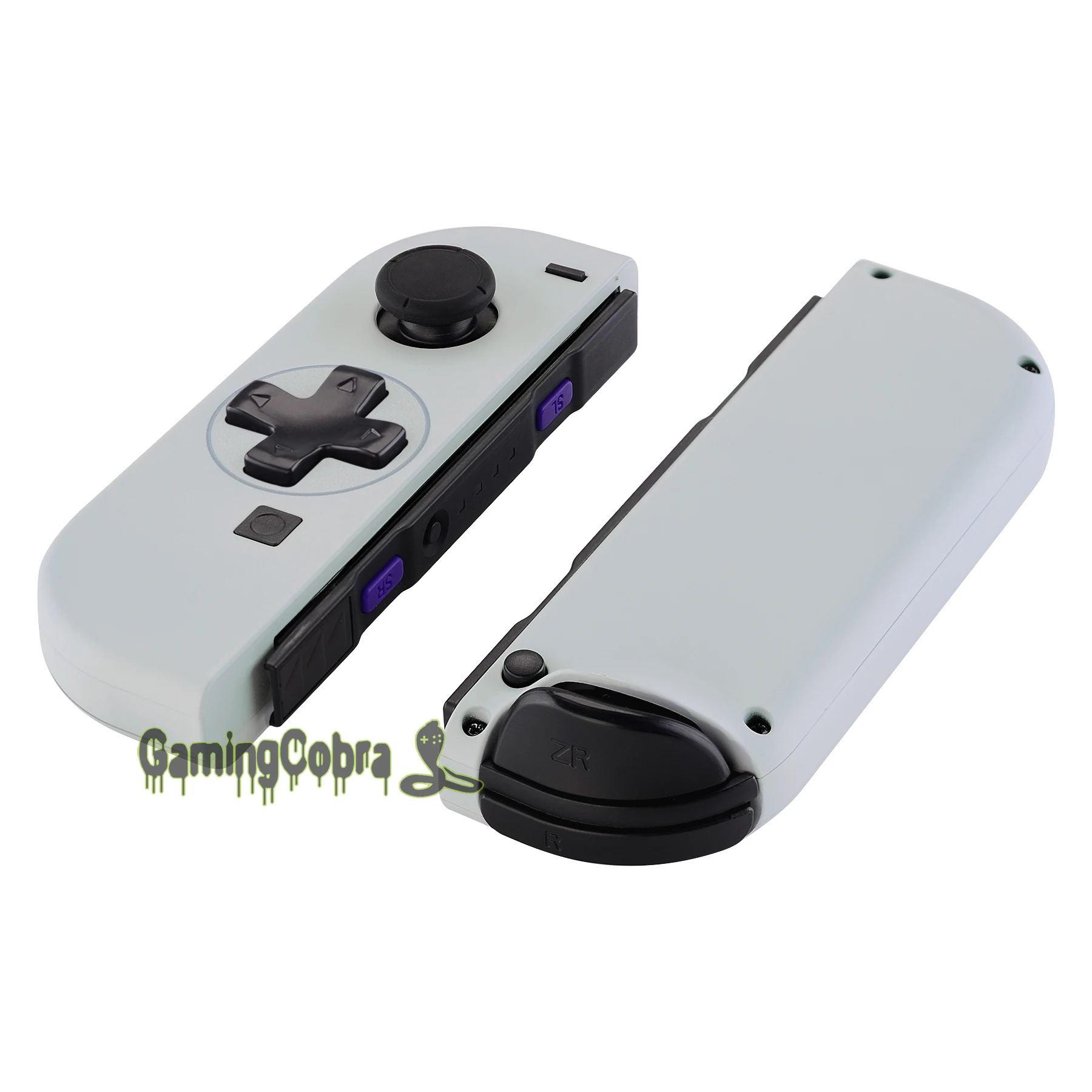 SNES стиль Мягкий сенсорный контроллер корпус(D-Pad версия) ж/полный набор кнопок замена оболочки для nintendo Switch Joy-Con