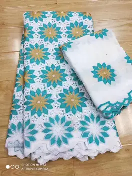 

swiss voile lace in switzerland high quality nigerian gele headtie brode coton africain embroidery fabric cotton lace 7yard
