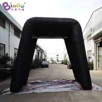 Customized 3X3.5X3.5 Meters Inflatable Black Tunnel Tent Hot Sale Inflatable Diy Tent for Events Toy 1