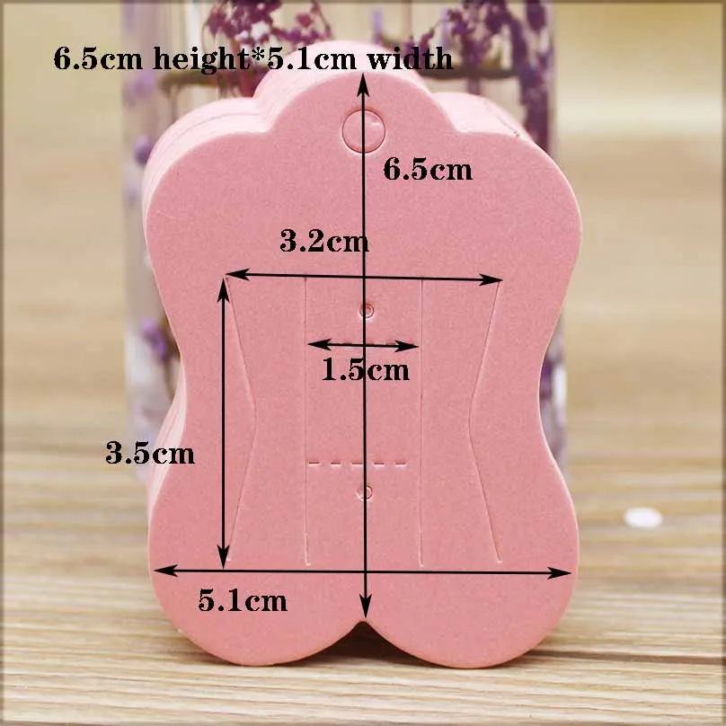 50pc New arrival cute shape purple pink white jewelry package hair clip card Marbling design hairpin card tag