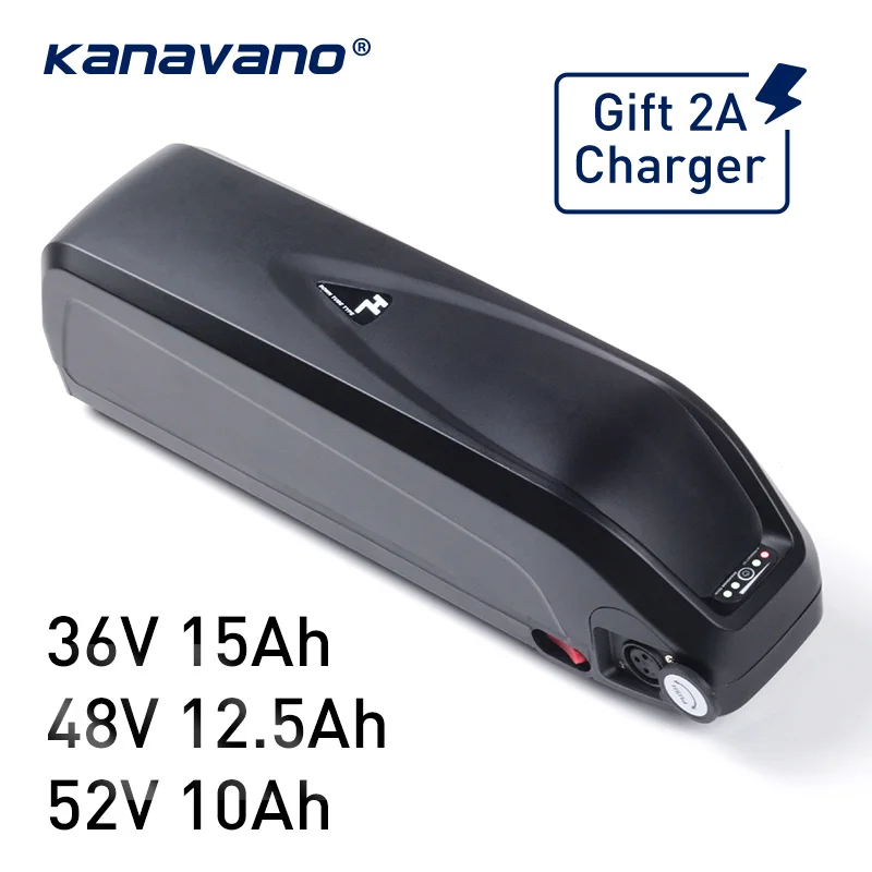Электрический аккумулятор для велосипеда 36V 15Ah 48V 16Ah 52V 12.8Ah LG 18650 литиевый USB для 500-1500W Ebike kit с зарядным устройством 2A