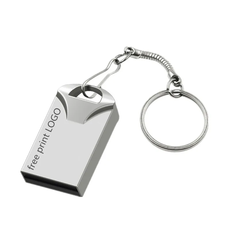 Супер мини USB флеш-накопитель 2,0 флеш-накопитель 32 Гб металлическая usb флешка 64 ГБ флеш-диск usb 128 ГБ 16 ГБ 8 ГБ 4g Флешка с Подарочный логотип - Цвет: free custom logo
