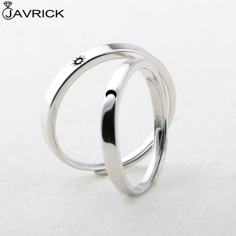 2 uds. del sol y la luna conjunto de pareja de anillos de compromiso para él y su regalo de joyería|Anillos| - AliExpress