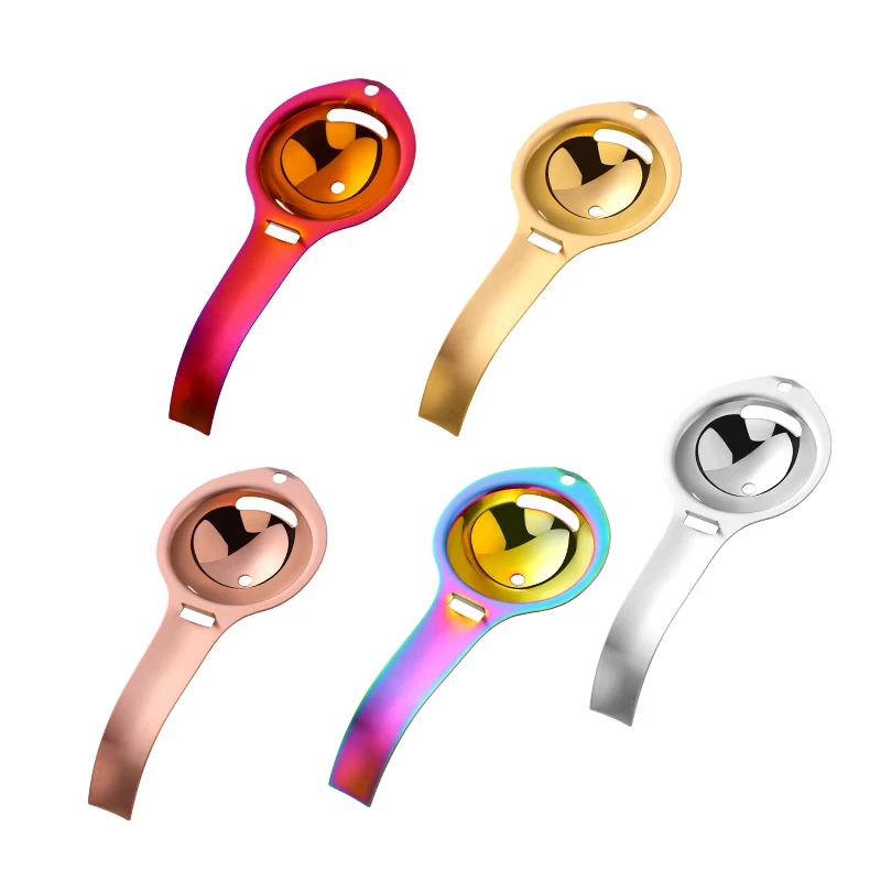 1/10Pcs Stainless Steel Egg Yolk Separator Kitchen Utensils Egg White Divider Handle Extractor Filter Strainer Tool