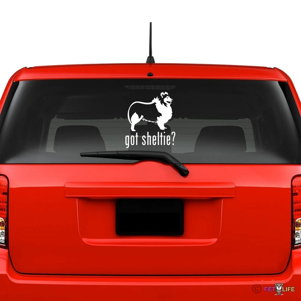 Got Sheltie стикер для лобового стекла виниловые Авто профиль окна v2 шотландская овчарка наклейки на окна