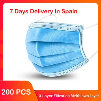 

Face Mask Disposable Non Wove 3 Layer Ply Filter Medical Mouth Surgical Earloops Masks 7 Days Delivery In Spain