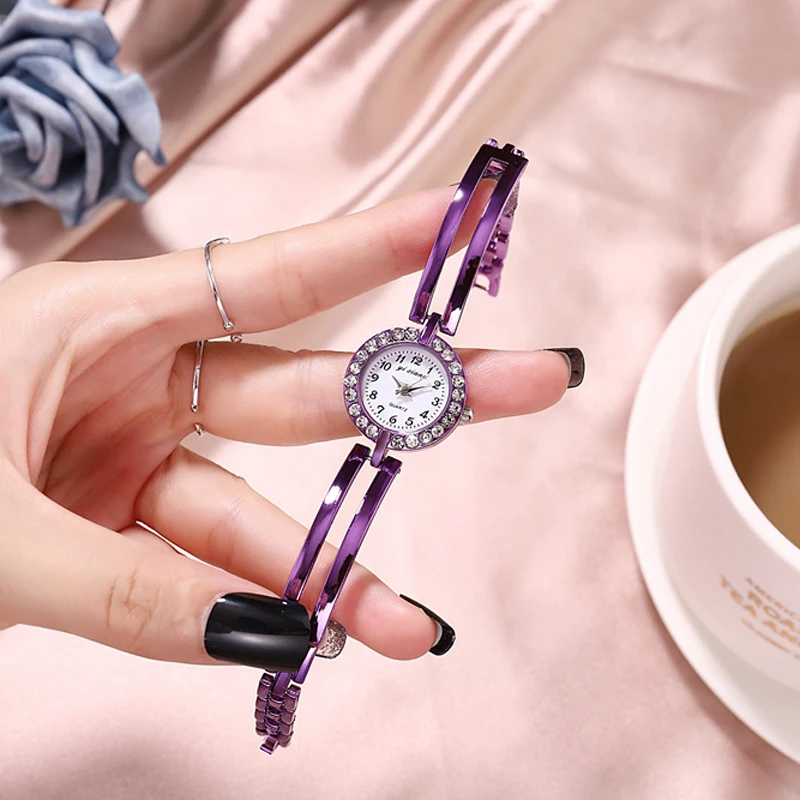 Ювелирные Изделия Аналоговые богемные женские часы браслет ретро Форма Стразы