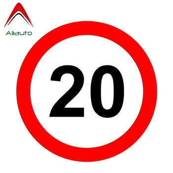 

Aliauto Warning Car Sticker Reflective 20 Mph Speed Decal Accessories PVC for Rav4 Vw T5 Jeep Turk Renault Clio Saab,12cm*12cm