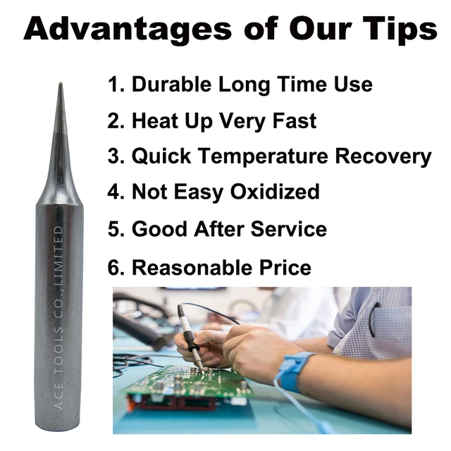 5 Pieces Soldering Tips 900M For 936 937 888D 907 FX-600 Milwaukee M12SI-0 Radio