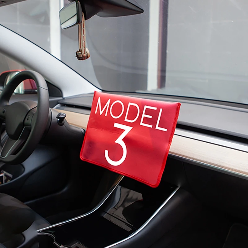 NewFit для Tesla модель 3 дисплей крышка рукава скольжения на солнцезащитный экран протектор