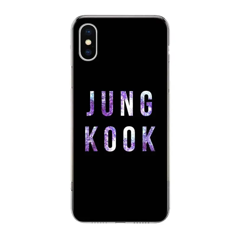 Jungkook Kpop чехол для телефона для iPhone 11 Pro 7 6X8 6S Plus XS MAX+ XR 5S SE 10 Ten Art TPU Coque Capa Shell - Цвет: TW034-8