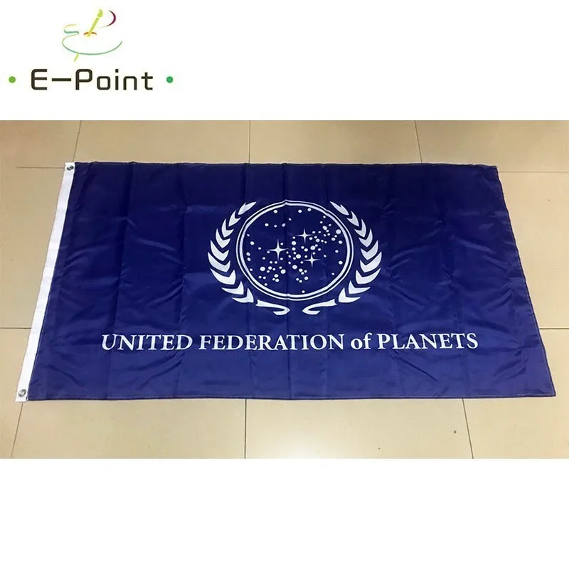 

Flag of United Federation of Planets 3ft*5ft (90*150cm) Size Christmas Decorations for Home Flag Banner Gifts