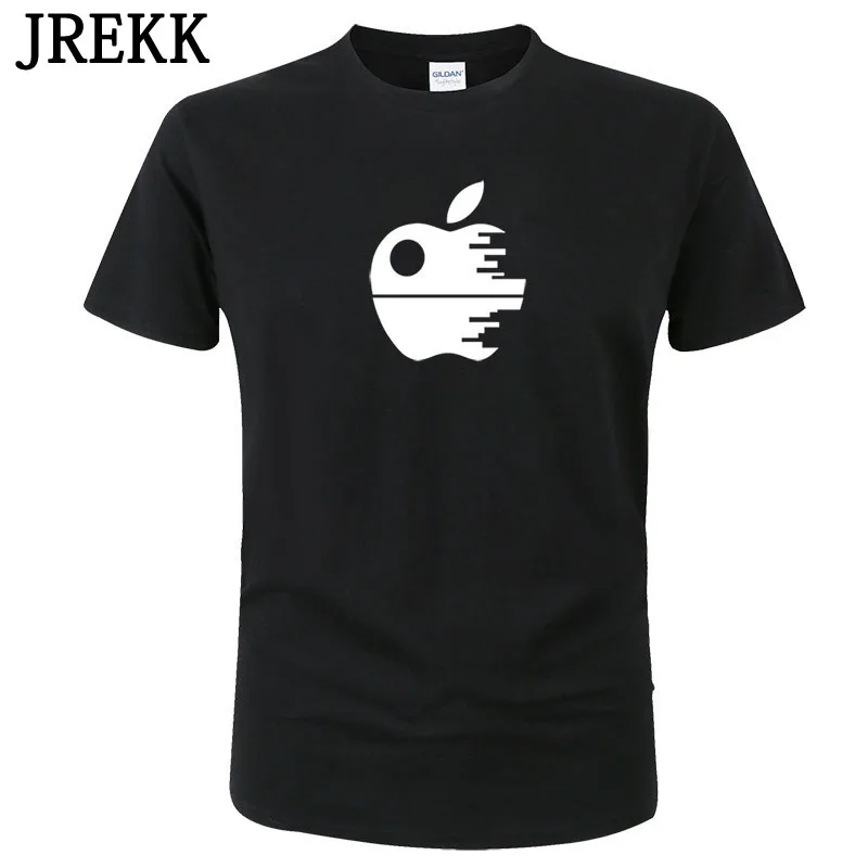 2020 Apple T Shirt Men Summer Cotton Short Sleeve Print T-shirt Fashion Creative Design Funny Tops Tees Unisex Clothes C19 | Мужская