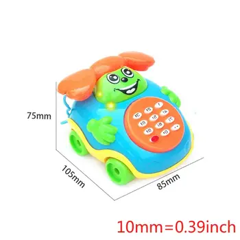 

Lovely Kids Baby Sound Toys Music Car Cartoon Buttons Phone Educational Intelligence Developmental Toy 72XC