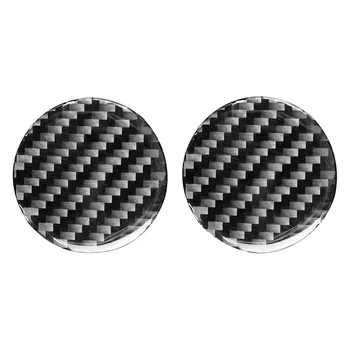 

2pcs Carbon Fiber Car Styling Center Console Cup Holder Mat Cover Trim Stickers for Land Rover Discovery 4 LR4 2010-2016
