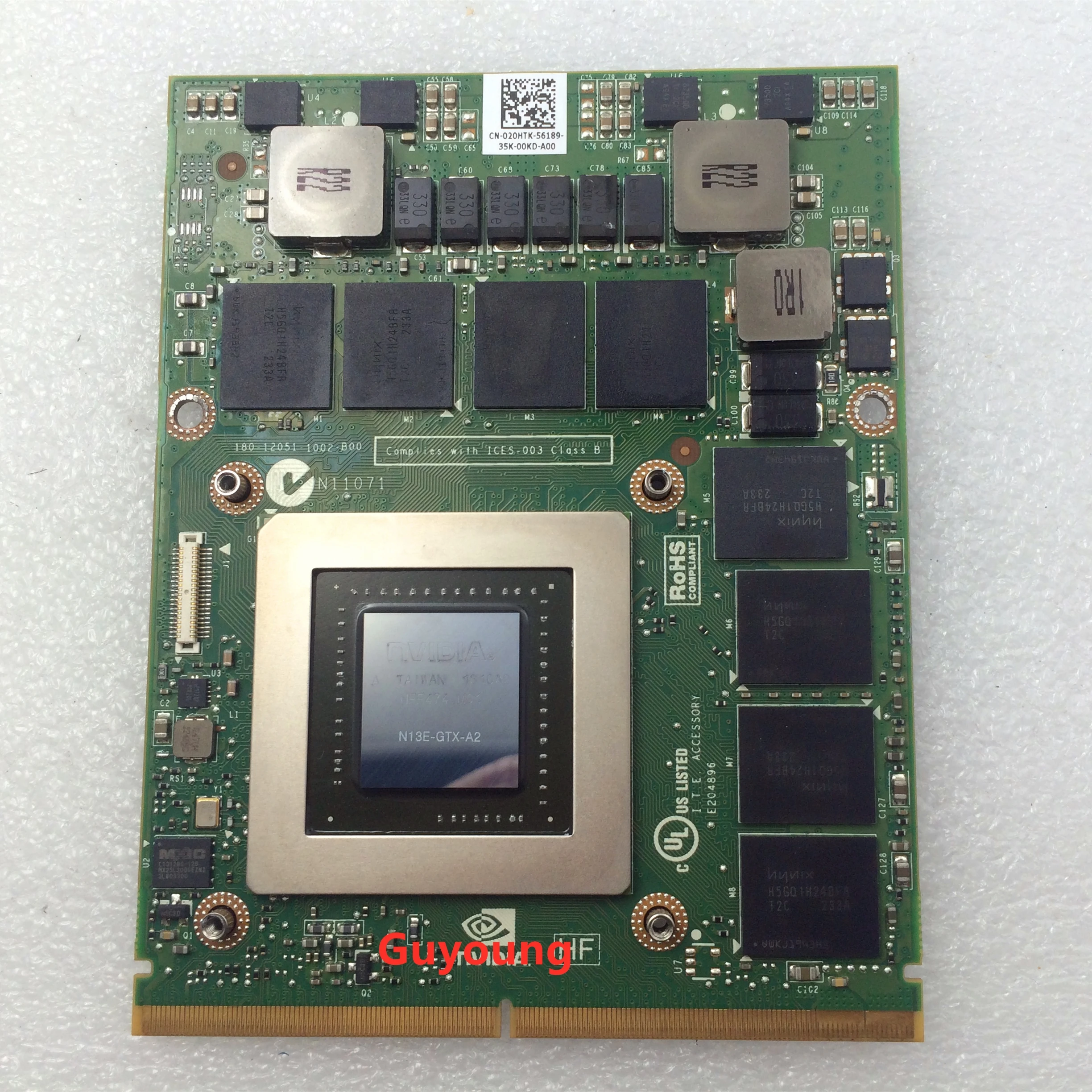GTX680M GTX 680M Фотографическая карта для DELL Alienware M15X M17X M18X R1 R2 R3 R4 2G GDDR5