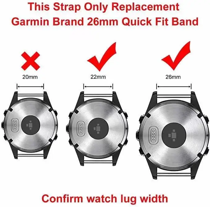 22mm 26mm Titanium Alloy Strap for Garmin Forerunner 745/Fenix 5 6 Quick Fit Connector Replacement Belt for Fenix 5X 6X/Fenix 3