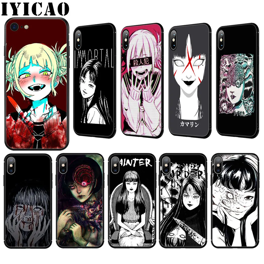 Horror Comic junji ito Tomie Tees Silicone Soft Case for iPhone 11 Pro Max XR X XS 8 7 6 6S Plus 5 5S SE Cover | Мобильные телефоны