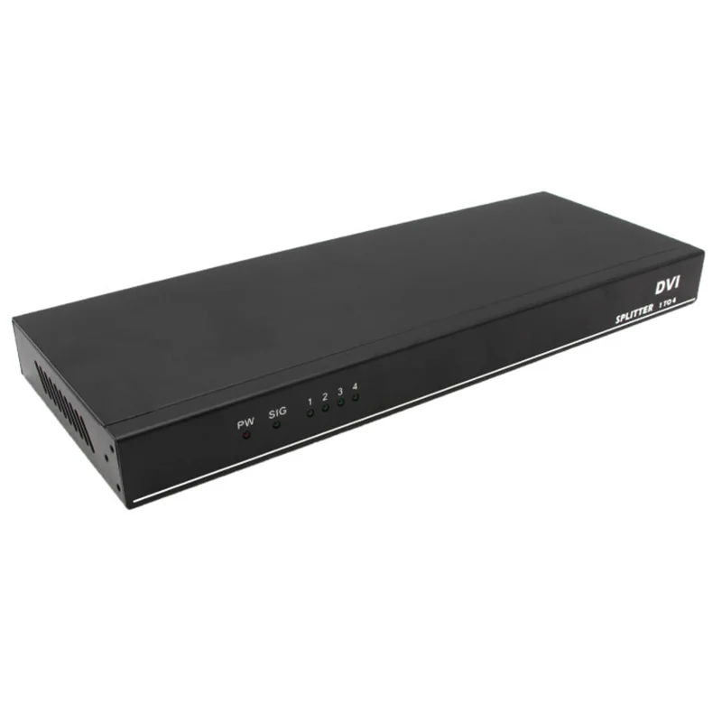 Профессиональный DVI сплиттер 4 порта DVI 1X4 сплиттер DVi 1 в 4 выход до 4 к X 2 к/30 Гц для ПК ноутбука монитор проектор