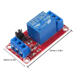 Module de relais DC 12V 1 canal, 4 pièces, carte de relais avec déclencheur de niveau haut ou bas opto isolé 