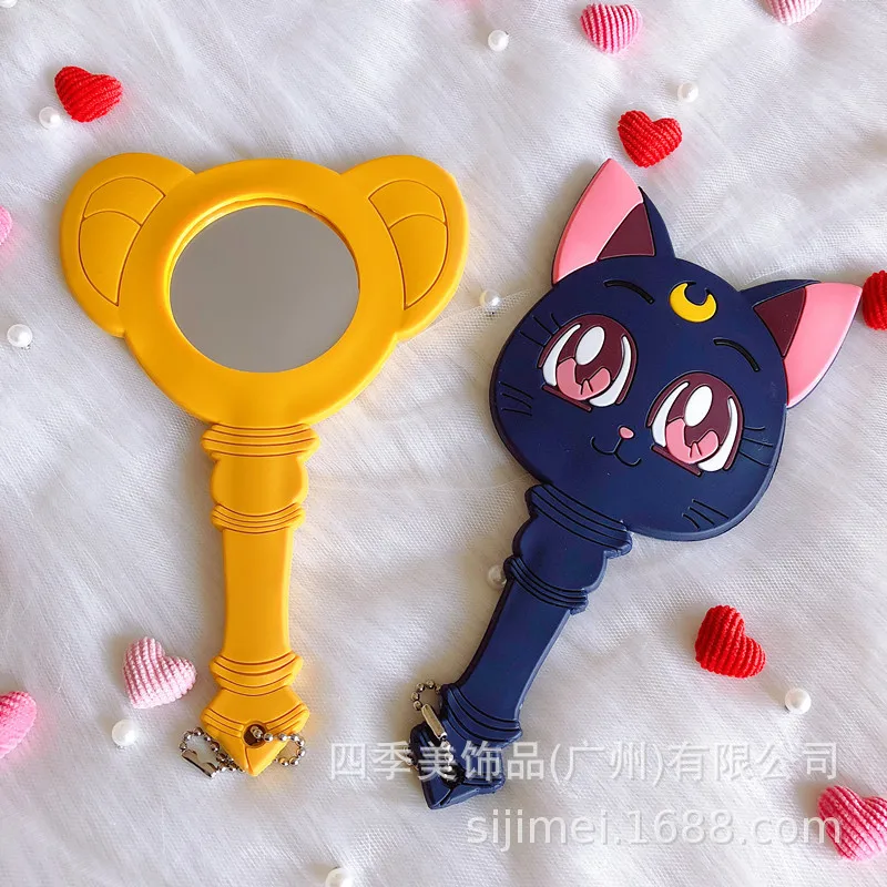 Красивая девушка воин Cardcaptor Сакура луна сердце девушки японский стиль мультфильм симпатичное зеркало для макияжа аниме периферийное