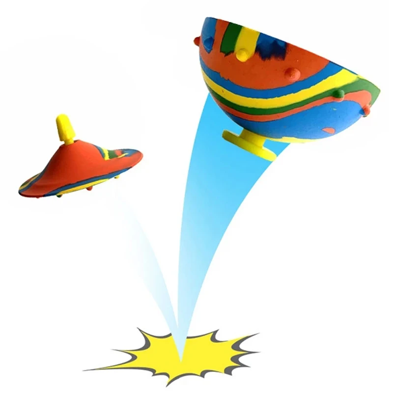 Novel Squishy Fidget Toys Antistress Elastic Toy Camouflage Bounce Bowl Hip Hop Jumping Creativity Outdoor Sports Spinning Top