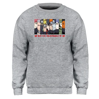 

Anime Pullover Hoodies NARUTO AKATSUKI Funny Mens Sweatshirts Crewneck Tracksuit Pullover Streetwear Hoody Jumper Top Hoodie Men