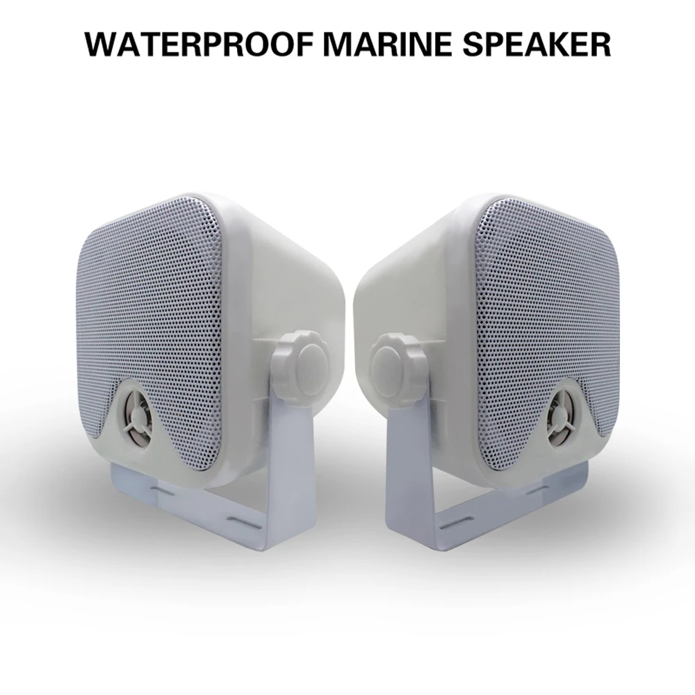 4 Inches Waterproof Marine Speakers 100W Outdoor Boat Speaker For UTV ATV RV SPA Golf Carts Yacht Truck Motorcycle 2Pcs