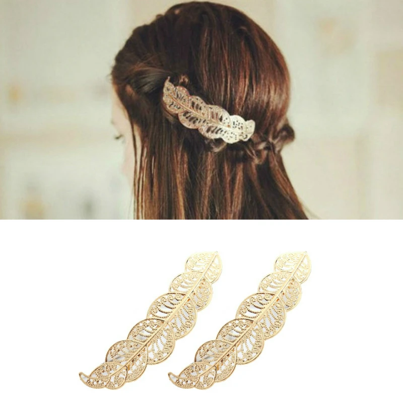 

Металлические полые заколки для волос для взрослых, заколки для волос для девочек, женские боковые заколки, аксессуары для волос, головной убор, женские заколки