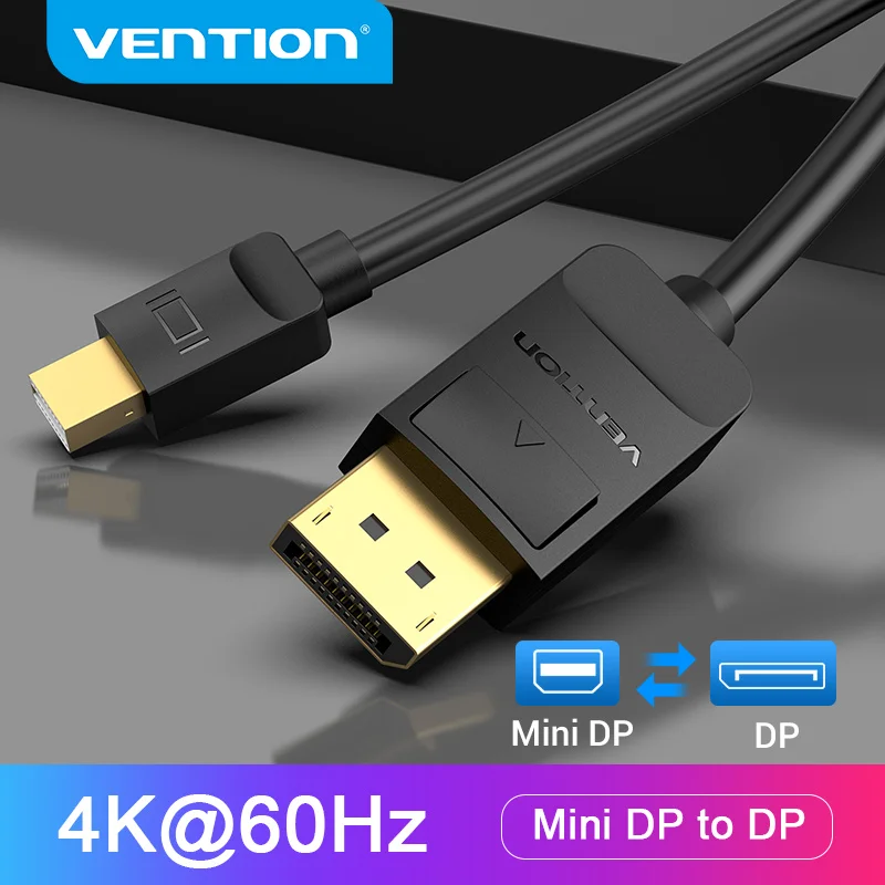 Vention Mini Displayport A Displayport Cavo 4K Mini Dp A Dp Adattatore Maschio-Maschio Per Macbook Pro Air Imac Thunderbolt 2 A Dp