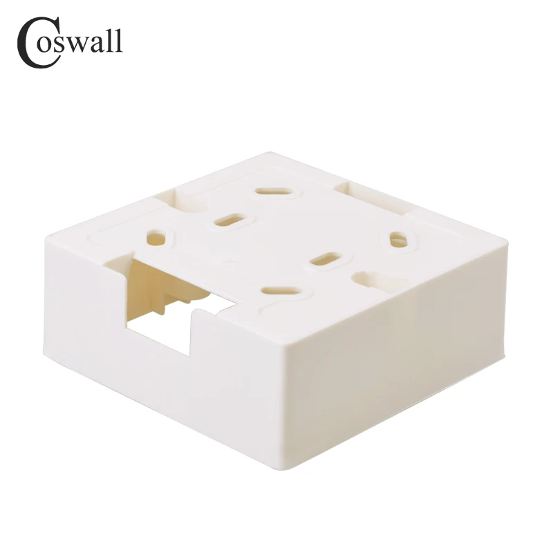 Coswall внешняя Монтажная коробка 86 мм* 86 мм* 33 мм для 86 мм* 86 мм Стандартные переключатели и розетки применяются для любого положения поверхности стены