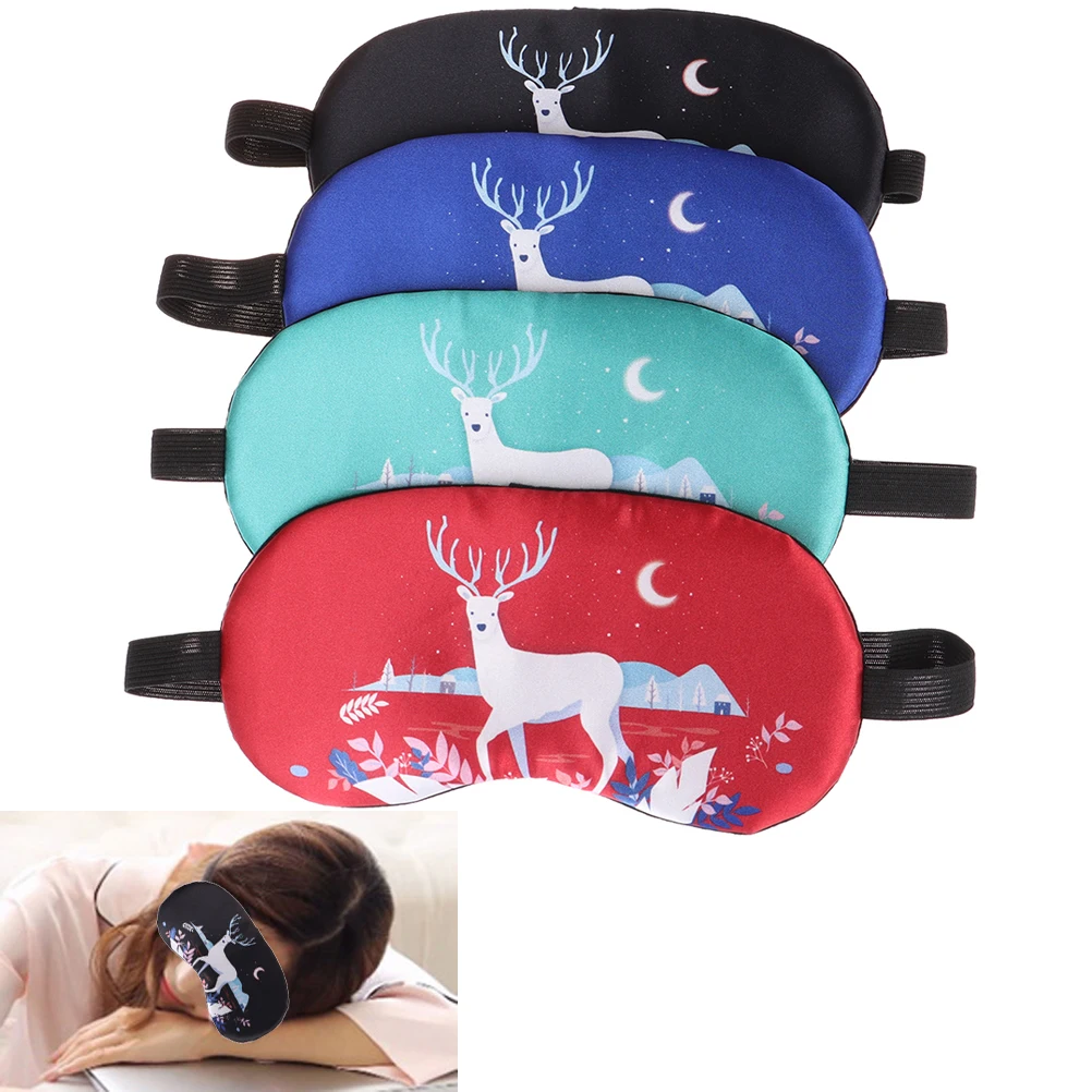 1PCS Cartoon Sleep Rest Eye Mask Padded Shade Cover For Eye Travel Relax Sleeping Aid Eye Patch Shading Eye Mask
