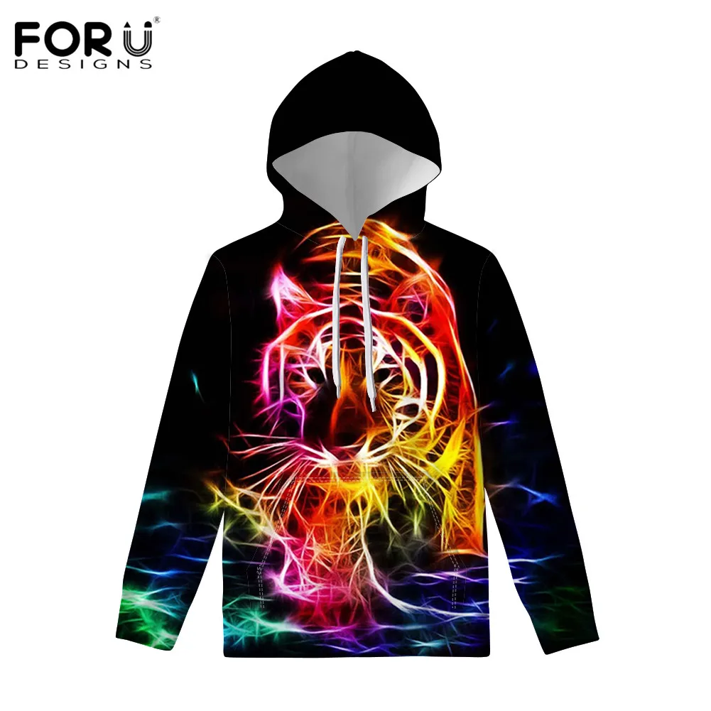 FORUDESIGNS/3D толстовки; Креативная одежда с принтом тигра и волка в стиле Харадзюку; мужской повседневный спортивный костюм; сезон осень-зима; Poleron Hombre; спортивная одежда - Цвет: Зеленый