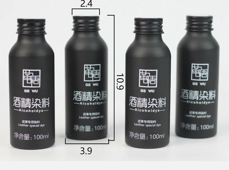 Кожа спирт Dyestuff крашение агент кожа carving100ml 24 цвета смешивание овощей дубления кожи paintingmanual