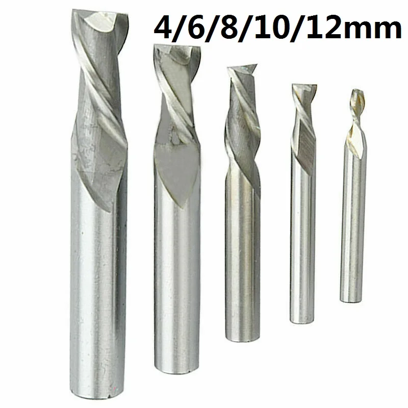 

5pcs/Set HSS CNC Carbide Lengthened Straight Shank Mill Cutter Drill Bit Super-hard Aluminum-containing High-speed Steel