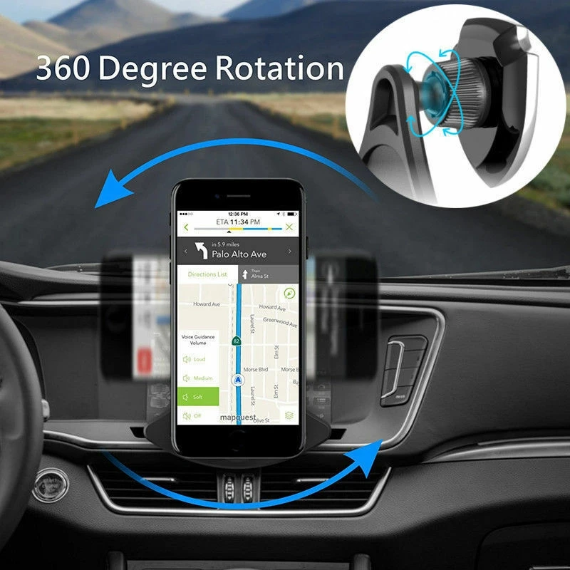360 ° поворотный, слот для CD дисков Автомобильный держатель с магнитной защелкой и опцией подставки для Аксессуары для мобильных телефонов