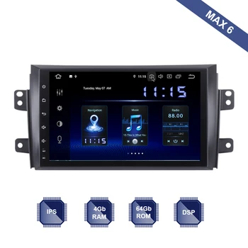 

Android 10 Car Radio 2 Din GPS for Suzuki SX4 2006 - 2011 PX6 DSP IPS HDMI 4Gb+64Gb RDS WIFI RDS USB Mirror-link SWC Free Map