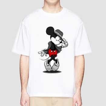 

Man Mickey Mouse Heartbeat Kawaii T-shirt S-3XL T Shirt Plus Size Mickey Minnie TShirt men Shirts Summer Tops Graphic Tees