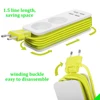 EU Plug Power Strip 4 USB Port Charger Socket, 1200W Multiple Portable Travel Plug Adapter  for Smartphones Tablets ► Photo 3/6