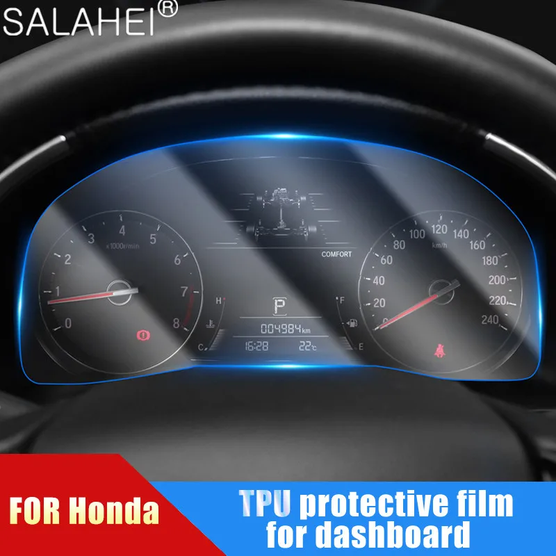 

TPU Car Dashboard Protective Film For Honda Crv Crown Road URV Civic 2016 2017 2018 2019 Light Transparent Scratchproof