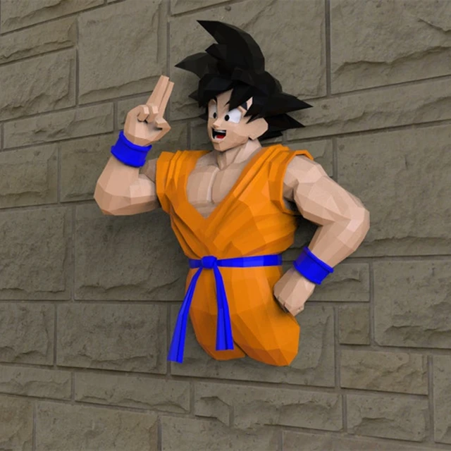 2021 Large Size 3D Papercraft DIY Low Poly Paper Model DB Wall Decoration Background Wall Dragon Bead Adult Gift Toys Anime Fans 2