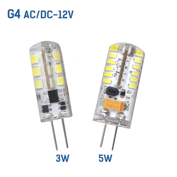 

Led G4 LED Corn Bulb Dimming Lighting SMD2835 G4 AC/DC 12V 220V 3W 5W Replace Halogen Lights LED Spotlights Chandelier Bombillas