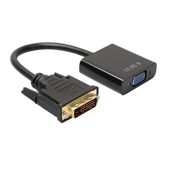 

DVI-D to VGA Adapter 24+1 Cable Converter for PC Computer Monitor DVI Male to VGA Female Adapter Full HD 1080P
