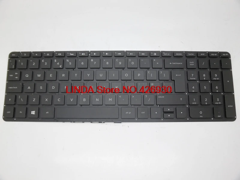 Клавиатура для hp Pavilion 15-P000 US/GR/UK/SP V140646GS1 9Z. N9HSQ. 70G 762529-071 762529-001 762529-041 762530-041 762530-001 - Цвет: United Kingdom Black
