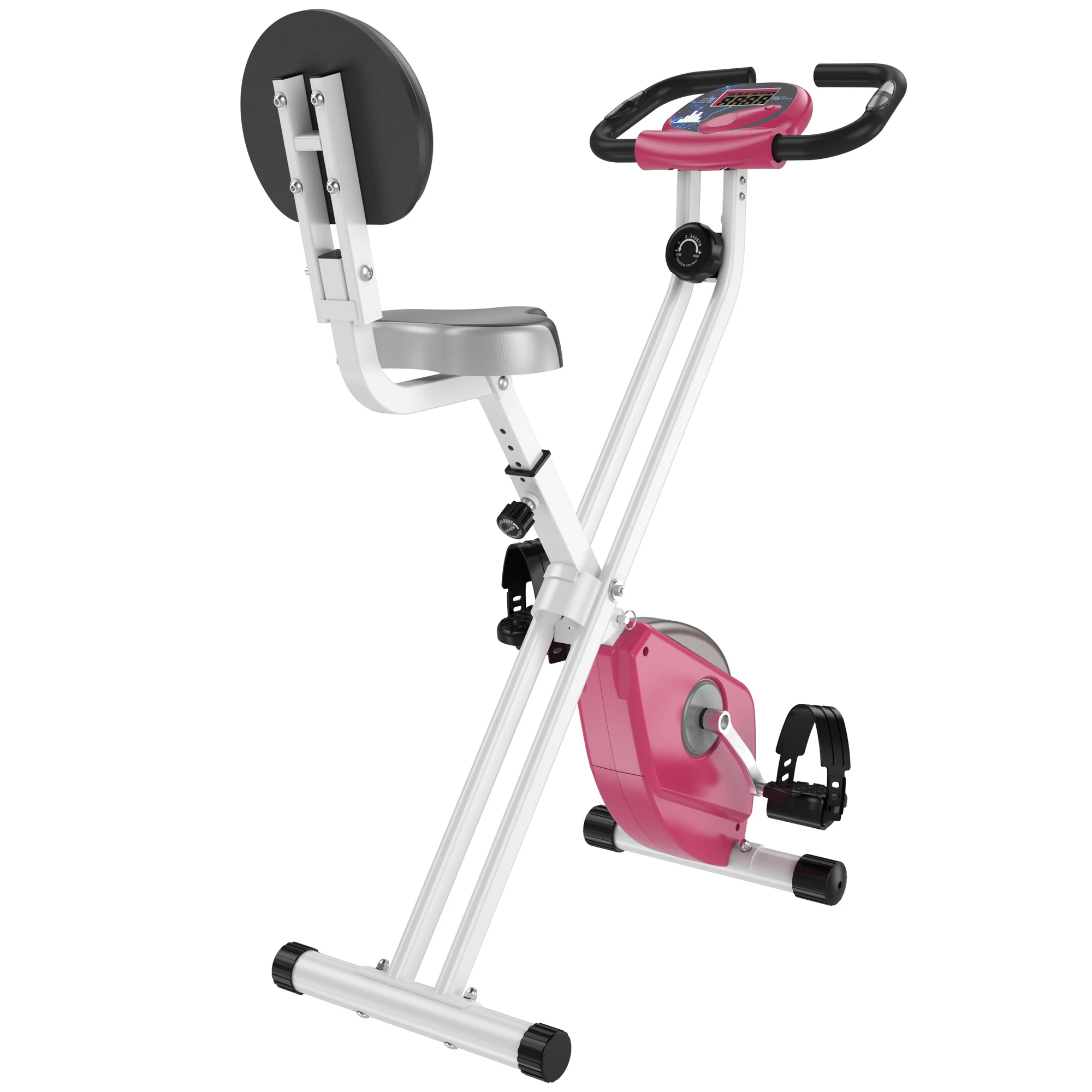 Cecotec Bicicleta Estática Plegable con Volante de Inercia de 2,5 Kg .  Silenciosa, Ergonómica, Regulable, Pantalla LCD - AliExpress