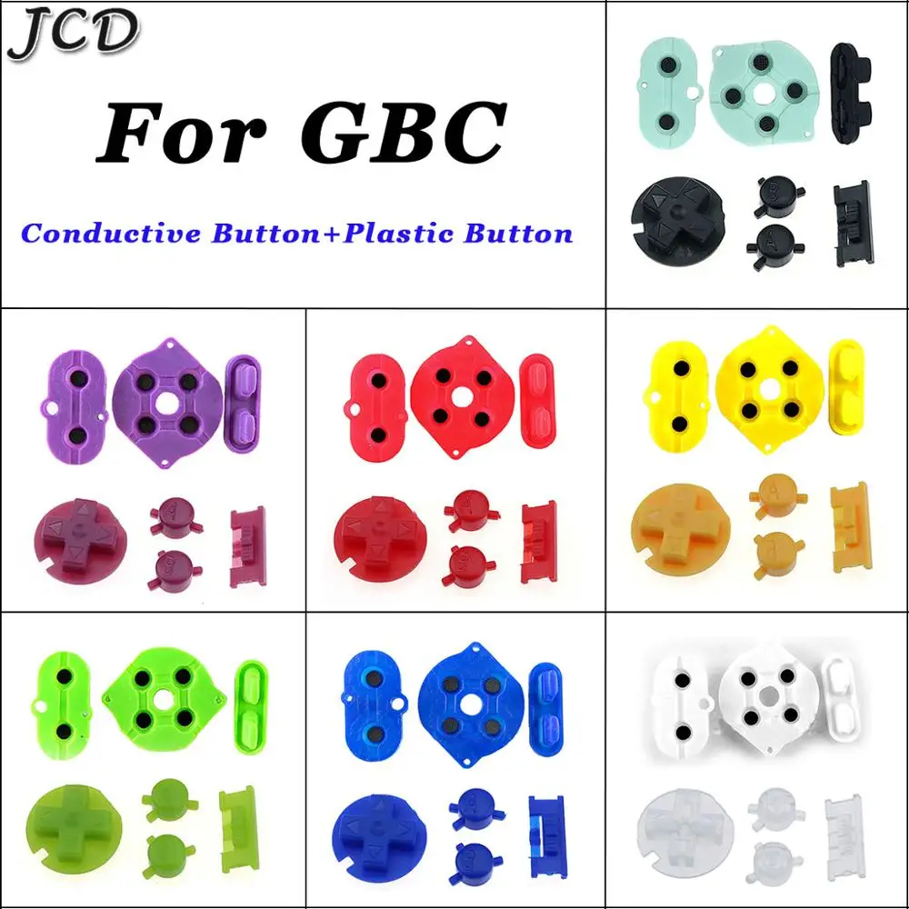 Pulsante Conduttivo In Gomma Siliconica Jcd Per Game Boy Color Gbc Power On Off Button Ab Buttons D Pads