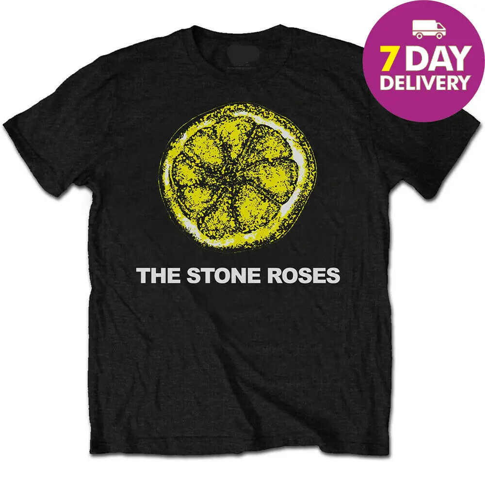 Мужская и Женская Классическая хлопковая футболка с надписью The Stone Roses черная