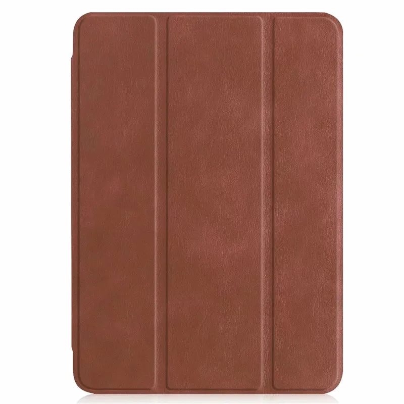 Чехол для iPad mini с держателем карандаша из искусственной кожи прозрачная задняя защитная крышка для iPad Mini 5 Case A2133 7,9'' - Цвет: Brown