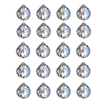 

Clear Crystal Ball Prism Rainbow Pendants Maker, Hanging Crystals Prisms for Windows, for Feng Shui, for Gift(30mm/1.18 Inch 20